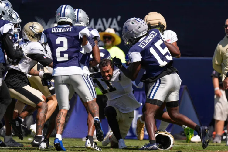 Tempers are flaring, fists are flying around the NFL during joint practices